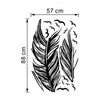 Left Right Flying Feather Wall Sticker