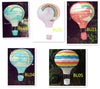 Hanging Hot Air Balloon Rainbow Paper Lantern