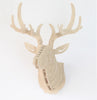 Deer Head Wood Wall Decor