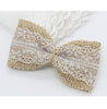 Burlap Lace Hair Bow Scrapbooking