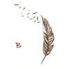 Left Right Flying Feather Wall Sticker