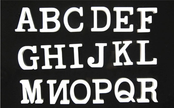 Wood Letters Alphabet Digital Numbers
