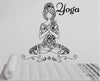 Yoga Meditate Pose Girls Wall Sticker